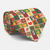Cravate Collage de Noël (Roulé)