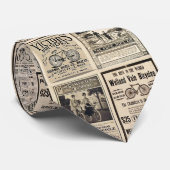 Cravate Collage de recyclage de la publicité de cru (Roulé)