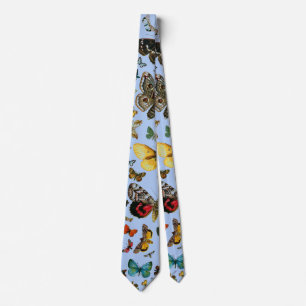 Cravate Collage des papillons de nuit et des papillons de 