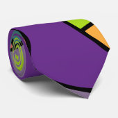 Cravate Collage du cercle moderne du milieu du siècle (Roulé)