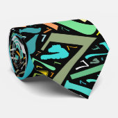 Cravate Collage du numéro 7 (Roulé)