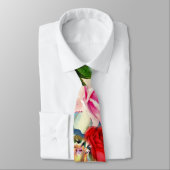 Cravate Collage floral assez chic de roseraie de cru (Attaché)
