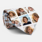 Cravate Collage photo - 9 photos dans une grille - Blanc (Roulé)