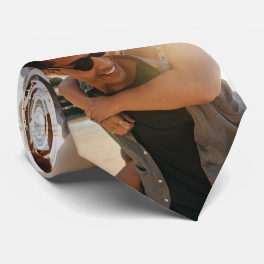 Cravate Collage photo classique (Roulé)