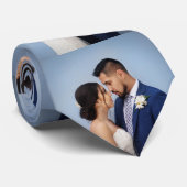 Cravate Collage photo de mariage personnalisé (Roulé)
