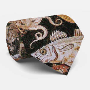 CRAVATE COLLECTE POMPEII / OCÉAN - SCÈNE DE VIE MARINE