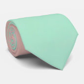 Cravate Collection Abstraite Tendance Rose Blush Menthe (Roulé)