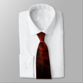 Cravate Collection d'art FRACTAL FEU ROUGE (Attaché)