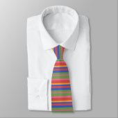 Cravate Collection d'art populaire Bright Stripes Unisex N (Attaché)