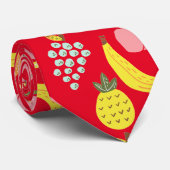 Cravate Collection de fruits assorés Thunder_Cove (Roulé)