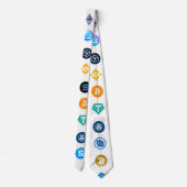 Cravate Collection de logo Crypto Currency (Dos)