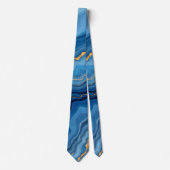 Cravate Collection de marbre bleu azur (Devant)