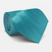 Cravate Collection de marbre bleu turquoise populaire (Roulé)