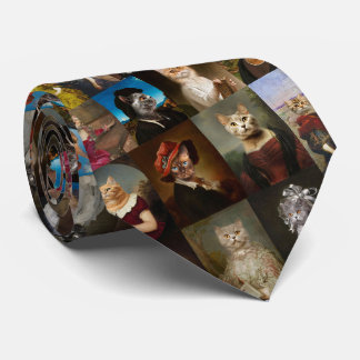 Cravate Collection de portraits de chats fantaisistes