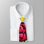 Cravate Collection de signatures Lazerz (Graffiti rose) (Attaché)
