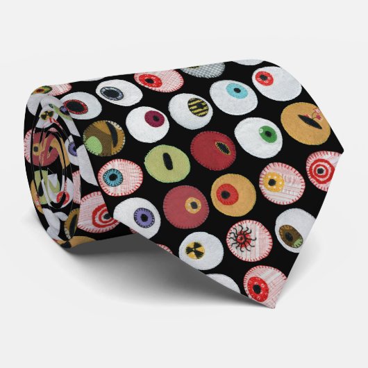 Cravate Collection Eyeball Brodée (Roulé)