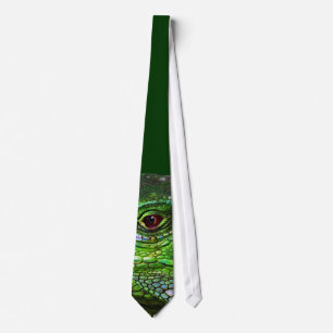 Cravate Collection Iguana verte
