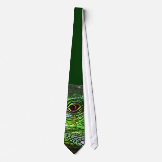 Cravate Collection Iguana verte (Devant)
