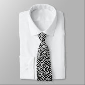 Cravate Collection Luxe White Leopard Elégante (Attaché)