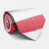 Cravate Collection Moderne à Carreaux Rouge Noir Abstraits (Roulé)