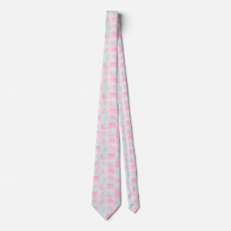 Cravate Collection Tendance Abstraite Rose Foncé Menthe