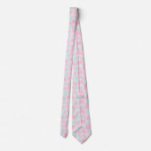 Cravate Collection Tendance Abstraite Rose Foncé Menthe (Dos)