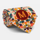 Cravate Collection tendance rétro Abstraite carré (Roulé)