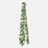 Cravate Collet Tropical Palmier Luxuriant Botanique (Devant)