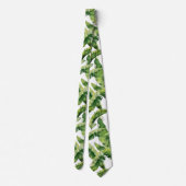 Cravate Collet Tropical Palmier Luxuriant Botanique (Dos)