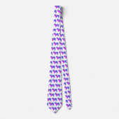 Cravate Collie Rough Chien rose Silhouette Blanc Cou (Devant)