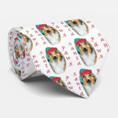 Cravate Collie (rude) Père Noël Paws (Roulé)