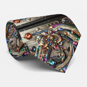 Cravate Collier Art Déco Art Nouveau Circuit imprimé arc-e