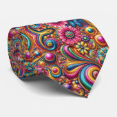 Cravate Collier Fleur de Pouvoir Hippie (Roulé)