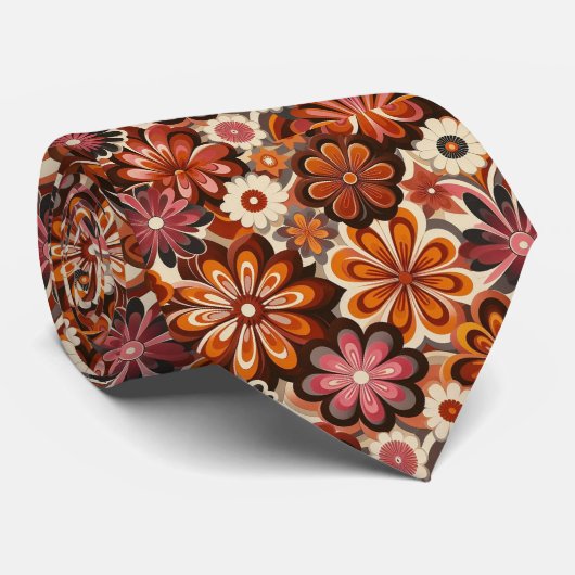 Cravate Collier Fleur de Pouvoir Hippy (Roulé)