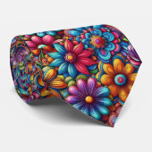 Cravate Collier Fleur de Pouvoir Hippy (Roulé)