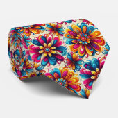 Cravate Collier Fleur de Pouvoir Hippy (Roulé)