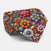 Cravate Collier Fleur de Pouvoir Hippy (Roulé)