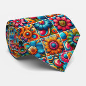 Cravate Collier Fleur de Pouvoir Hippy (Roulé)