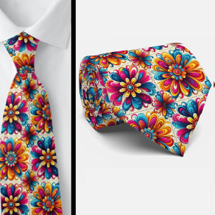 Cravate Collier Fleur de Pouvoir Hippy