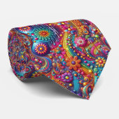 Cravate Collier Fleur de Pouvoir Hippy (Roulé)