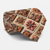 Cravate Collier Fleur de Pouvoir Hippy (Roulé)