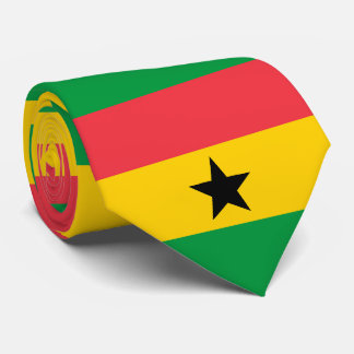 Cravate Collier Ghana Drapeau | Patriotique Rouge Or Vert