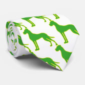 Cravate Collier Grand Danois Vert (Roulé)