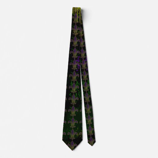 Cravate Collier Mardi Gras Grunge (Devant)