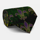 Cravate Collier Mardi Gras Grunge (Roulé)