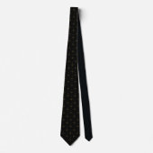 Cravate Collier noir mystique Luxe Œil Céleste en Or (Devant)