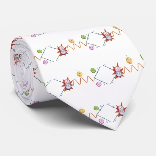 Cravate Collision de particules (Roulé)