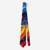 Cravate Color Swirls Men's Necktie (Devant)