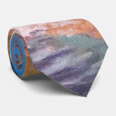 Cravate Colorado Mountain Waterfall in Red Purple Orange (Roulé)