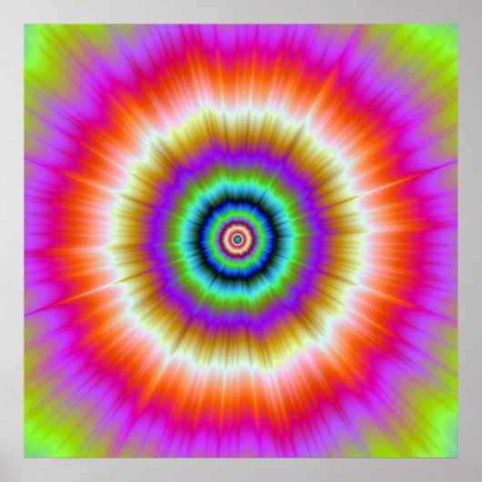 Cravate-colorant en violet rouge et vert affiche (Devant)